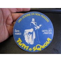 ADESIVO VINTAGE - Sticker Pippo Franco Pingitore Tutti A Squola Film Movie