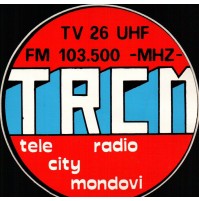 ADESIVO VINTAGE - TELE RADIO CITY MONDOVI'  FM 103.500