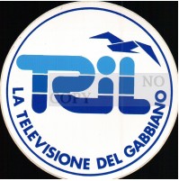 ADESIVO VINTAGE - TELE TRIL LA TELEVISIONE DEL GABBIANO - CERIALE -  