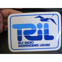 ADESIVO VINTAGE - TRIL TELEVISIONE LOCALE TELE RADIO INDIPENDENTE LIGURE -