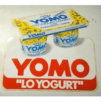  ADESIVO VINTAGE - YOMO LO YOGURT MAGRO CON RABARBARO CINESE - 