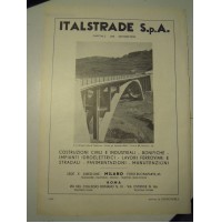 ADVERSITING PUBBLICITA' DA RIVISTA - ITALSTRADE PONTE CADIBONA - 1951 (LB-42)