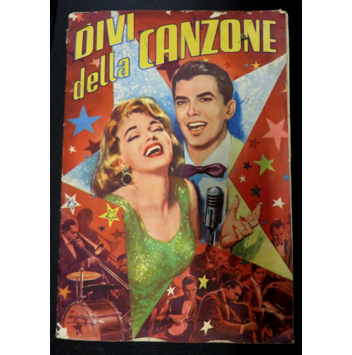 ALBUM DI FIGURINE  DIVI DELLA CANZONE  ED.LAMPO 1958 - 145 FIGURINE  PRESENTI