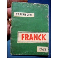  ALMANACCO CALENDARIO VADEMECUM CAFFE' FRANCK 1962