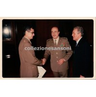 ANNI '80 GENERALI ESERCITO ITALIANO DURANTE CONSEGNA BENEMERENZE - 