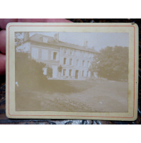 ANTICA FOTO CARTONATA FINE 1800 - VILLA DI CAMPAGNA -