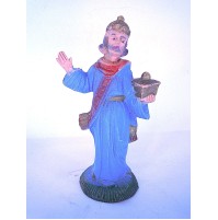 ANTICA STATUINA DEL PRESEPE IN PLASTICA - RE MAGIO -  (S-VP)