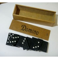 ANTICO DOMINO CON SCATOLA IN LEGNO - VINTAGE 