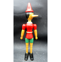 ANTICO PINOCCHIO SNODATO IN LEGNO ANNI 70 - ALTEZZA : 29 CM