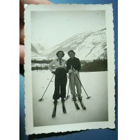 BELLA FOTO DEL 1937 - BARDONECCHIA SCIATRICI SCI - 