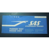 BIGLIETTO AEREO - SAS SCANDINAVIAN AIRLINES - PASSENGER TICKET 1981 - 