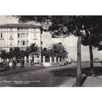 BOLLO DA 10 LIRE SU CARTOLINA DI SPOTORNO PALACE HOTEL 1956 3-171