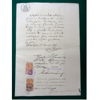 BOSSOLASCO CUNEO 1914 - CERTIFICATO DI SANA E ROBUSTA COSTITUZIONE FIRMA SINDACO