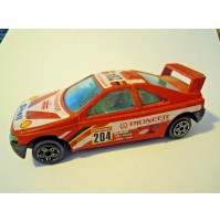 BURAGO 1/43 PEUGEOT 405 Shell PIONEER BILSTEIN Rosso