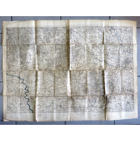 CARTA MILITARE MAPPA V° CORPO D'ARMATA CAMPAGNA MILITARE 1892 - PADOVA VICENZA