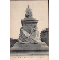 CARTE POSTALE - PARIS - MONUMENT DE PASTEUR - CARTOLINA DI PARIGI