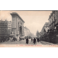 CARTE POSTALE - PARIS - PORTE SAINT-DENIS - CARTOLINA DI PARIGI