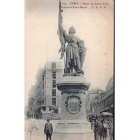 CARTE POSTALE - PARIS - STATUE DE JEANNE D'ARC - CARTOLINA DI PARIGI