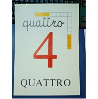 CARTELLO / ALFABETIERE PER SCUOLA ELEMENTARE - VINTAGE - NUMERO 4 -