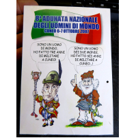 CARTOLINA 8a ADUNATA NAZIONALE DEGLI UOMINI DI MONDO - CUNEO 2007 -