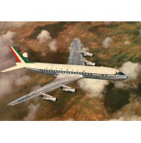 CARTOLINA AEROPLANO AEROMOBILE ALITALIA 