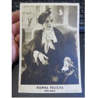 CARTOLINA ANNI '30 - FILM NONNA FELICITA - DINA GALLI + FRANCOBOLLI RODI