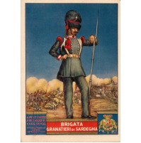 CARTOLINA BRIGATA GRANATIERI DI SARDEGNA - VG 1937 -