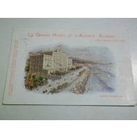 CARTOLINA DI ALASSIO LE GRAND HOTEL ET D'ALASSIO SEGNATASSE 1934 2-8