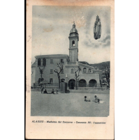 CARTOLINA DI ALASSIO / SAVONA - MADONNA DEL SOCCORSO CONVENTO PP CAPPUCCINI 1937