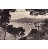 CARTOLINA DI ALASSIO SAVONA PANORAMA DA SANTA CROCE 1930 C1-236