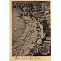 CARTOLINA DI ALASSIO SAVONA SPIAGGIA 1955 C1-182