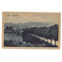 CARTOLINA DI ALBA CUNEO PANORAMA 1924 5-52