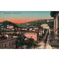 CARTOLINA DI BORDIGHERA IMPERIA - VIA REGINA ELENA - VG 1936