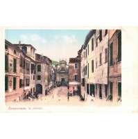 CARTOLINA DI CAMPOROSSO - LA PIAZZA -  ANNI '20  3-348