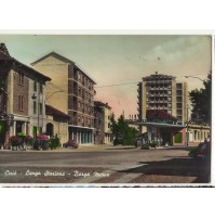 CARTOLINA DI CIRIE' TORINO LARGO STAZIONE BORGO NUOVO 1959 FIAT 5-64