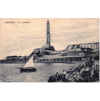 CARTOLINA DI GENOVA LA LANTERNA VIAGGIATA 1922 C4-317