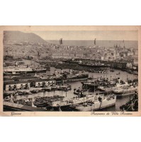 CARTOLINA DI GENOVA - PANORAMA DA VILLA ROSAZZA - VG 1936