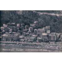 CARTOLINA DI LAIGUEGLIA SAVONA ANNI '50 PANORAMA DALL'AEREO  C3-021