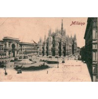 CARTOLINA DI MILANO PIAZZA DUOMO - HOTEL METROPOLE 