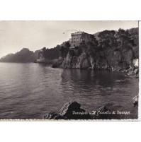 CARTOLINA DI PORTOFINO IL CASTELLO DI PARAGGI 1956 3-69