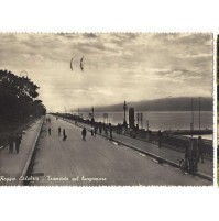 CARTOLINA DI REGGIO CALABRIA TRAMONTO SUL LUNGOMARE 1957 5-103