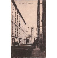 CARTOLINA DI SAVONA VIA VERZELLINO - 1912 -  C4-1543