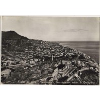 CARTOLINA DI VENTIMIGLIA IMPERIA PANORAMA CON VEDUTA DI BORDIGHERA 1954 5-23