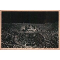 CARTOLINA DI VERONA - ARENA DURANTE UNO SPETTACOLO - VG 1932