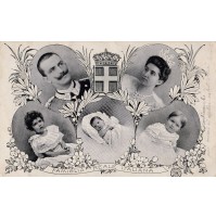 CARTOLINA FAMIGLIA REALE ITALIANA SAVOIA RE D' ITALIA 2-12