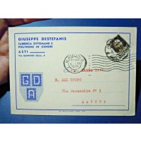 CARTOLINA GIUSEPPE DESTEFANIS - FABBRICA OTTOMANE ASTI - 1935 - 