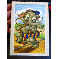 CARTOLINA OCCHI ANIMATI - ELEFANTE -