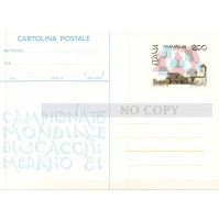 CARTOLINA POSTALE - CAMPIONATO MONDIALE DI SCACCHI MERANO 1981 C9-1283