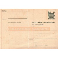 CARTOLINA POSTKARTE - ANTWORTKARTE - DEUTSCHE BUNDESPOST 20 Pfennig  C9-1093
