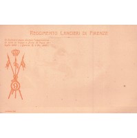 CARTOLINA REGGIMENTALE - LANCIERI FIRENZE -